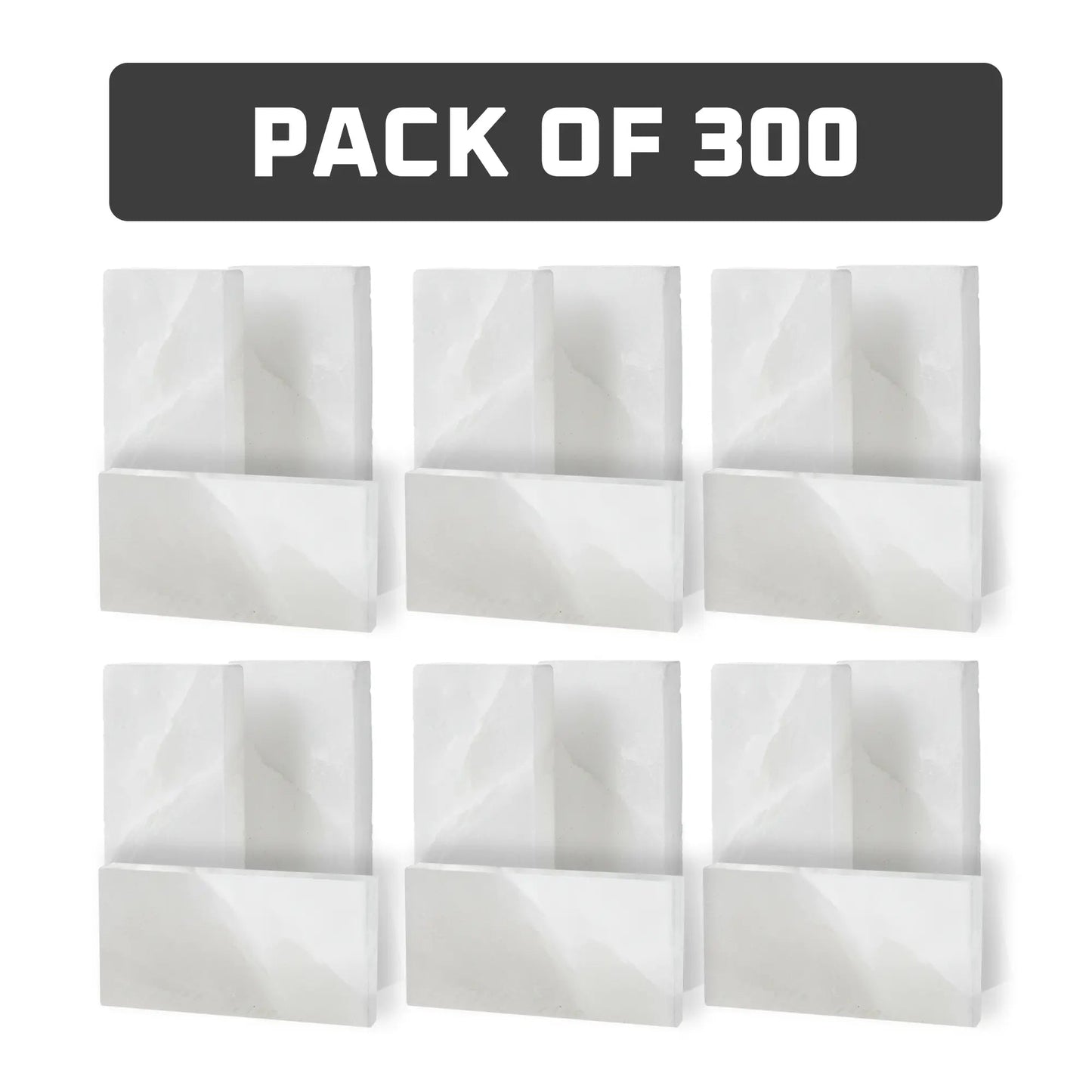 Himalayan White Salt Tiles 8" x 4" x 1"- Pack of 300