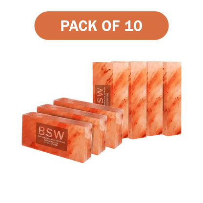 Himalayan Salt Bricks 8" x 4" x 2" - Pack of 10