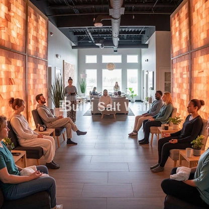 Build 20 Square Feet Salt Wall (100 Himalayan Pink Salt Tiles 8" x 4" x 1" With 3 Salt Adhesives)