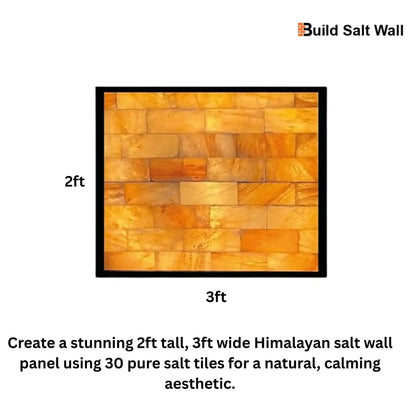 Himalayan Pink Salt Tiles – Pack of 30 With Salt Adhesive