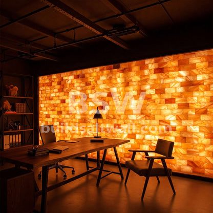 Build 10 sq. ft. Salt Wall With 50 Himalayan Salt Tiles and 2 Salt Adhesive