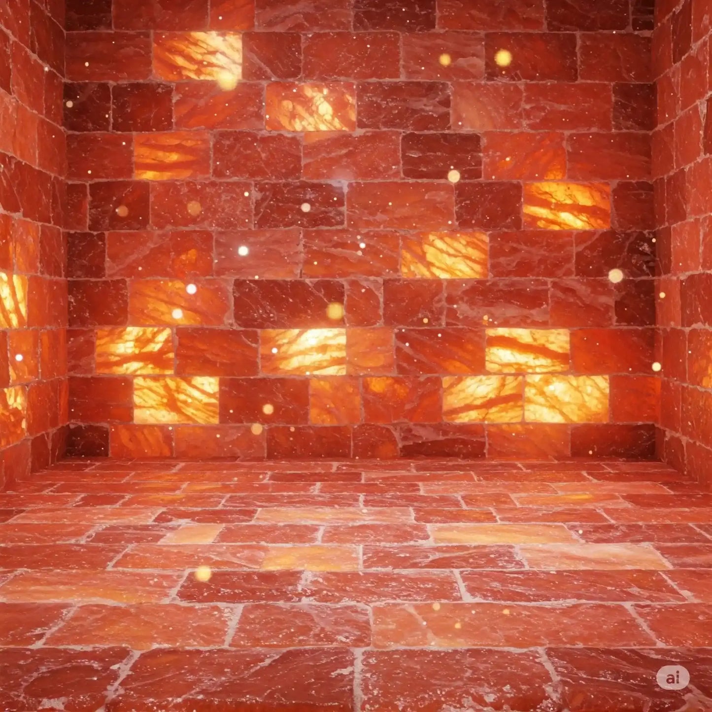 Himalayan Pink Salt Tiles - 8" x 4" x 1" Single