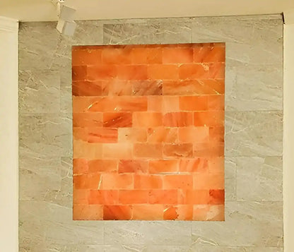 Himalayan Pink Salt Tiles - 8" x 4" x 1"- Pack 2