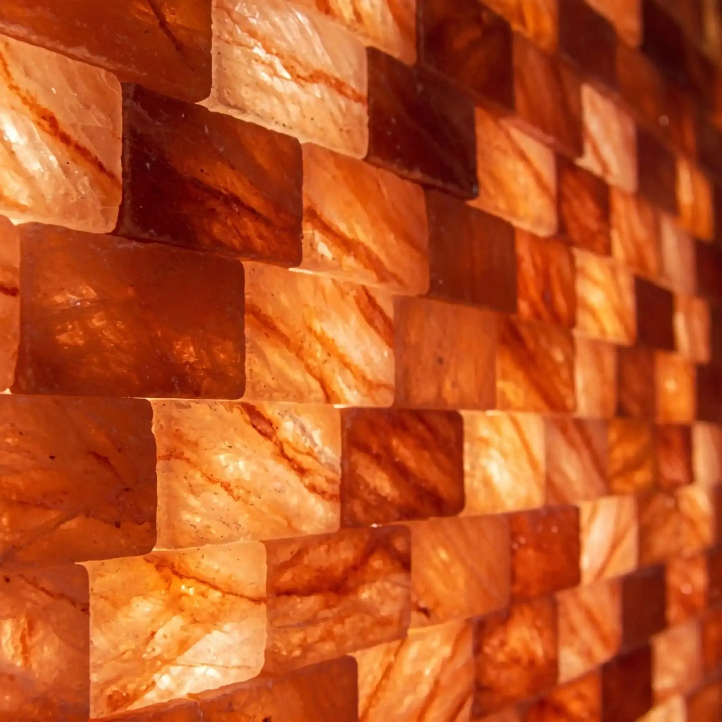 Himalayan Pink Salt Tiles 8" x 4" x 1" – Pack of 30