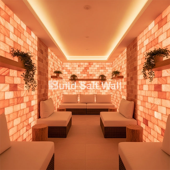 Build 10 sq. ft. Salt Wall With 50 Himalayan Salt Tiles and 2 Salt Adhesive