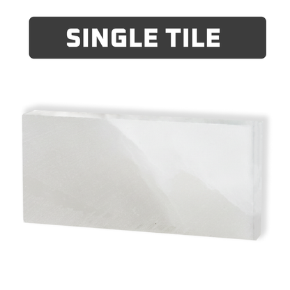 Himalayan White Salt Tile - 8" x 4" x 1" - Single