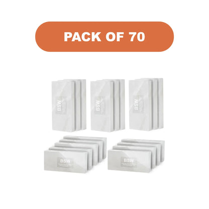 Himalayan White Salt Tiles 8" x 4" x 1"- Pack of 70