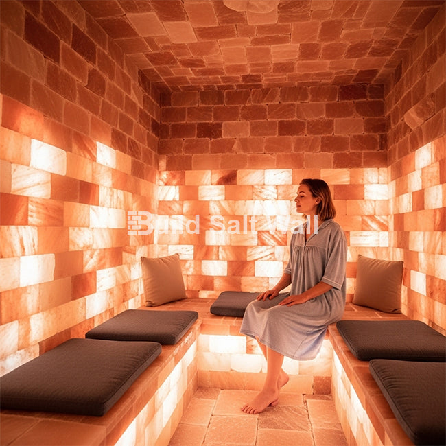 Build 10 sq. ft. Salt Wall With 50 Himalayan Salt Tiles and 2 Salt Adhesive