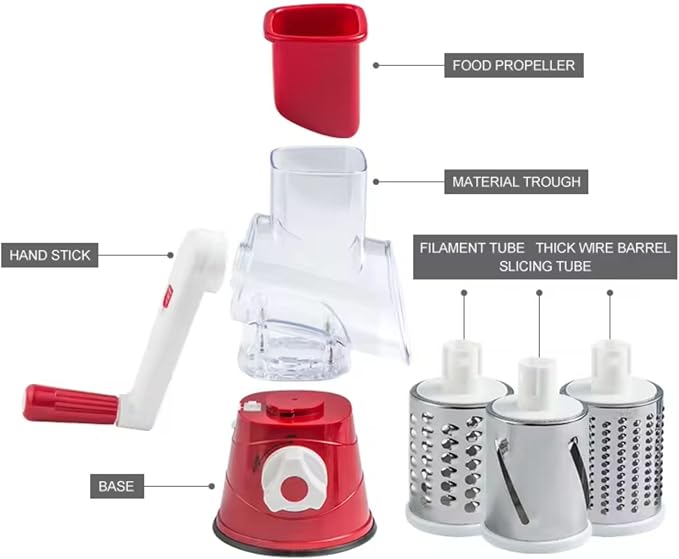 Rotary Cheese Grater, Kitchen Mandoline Vegetable