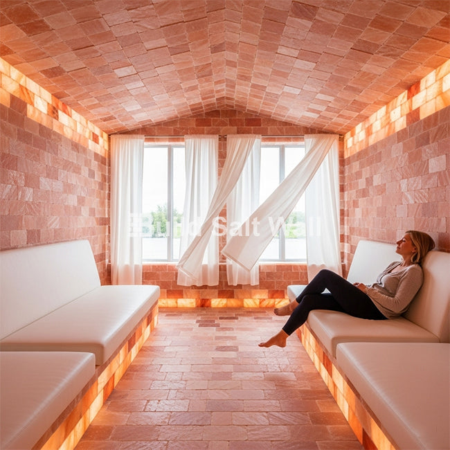 Build 10 sq. ft. Salt Wall With 50 Himalayan Salt Tiles and 2 Salt Adhesive