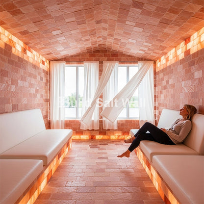 Build 10 sq. ft. Salt Wall With 50 Himalayan Salt Tiles and 2 Salt Adhesive