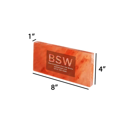 Himalayan Pink Salt Tiles - 8" x 4" x 1" Single